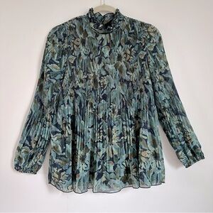 WILFRED Pleated Floral Blouse
